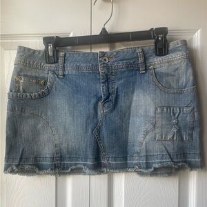 Duchesse Blue Denim Mini Skirt